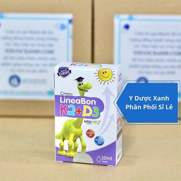 [giá Tốt] Lineabon K2 D3 10ml Nhỏ Giọt Hấp Thu Canxi Mua Sỉ Lẻ Tại Y